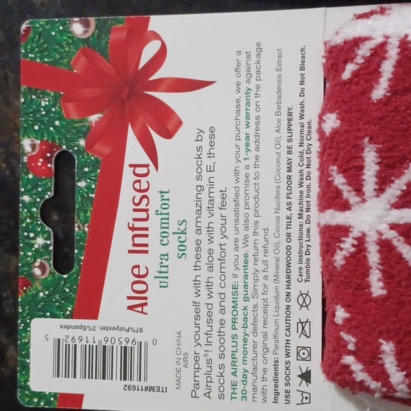 Air Plus aloe infused socks 2 pairs NWT - Picture 3 of 7